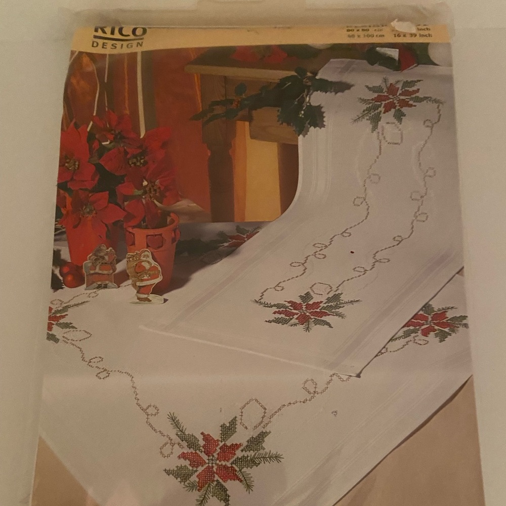 Rico Design Christmas Tablecloth Cross Stitch Kit
